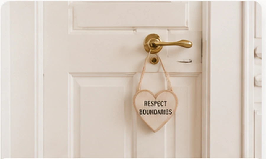 Calm home doorway showing respectful boundaries