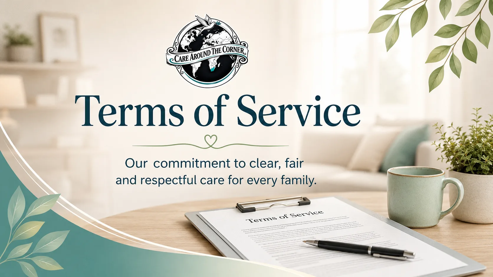 Terms of service and professional agreement support